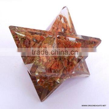 Orgonite Peach Aventurine Big Merkaba