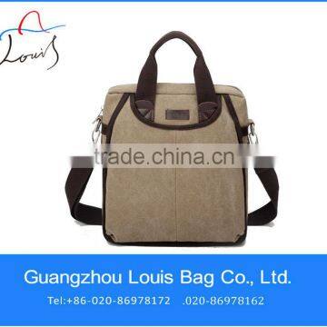 European handbag for men PU canvas shoulder bag