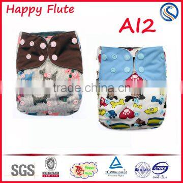 Hot sale happy baby Print Washable Cloth Diaper Cover TPU cloth nappies