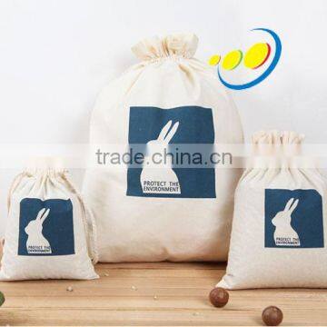 Wholesale Cotton Calico Dust Drawstring Bag With Custom Logo                        
                                                Quality Choice