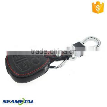 Car Leather Remote Key Cover Case For Mitsubishi Lancer Outlander ASX Pajero 3 button Insert Accessories