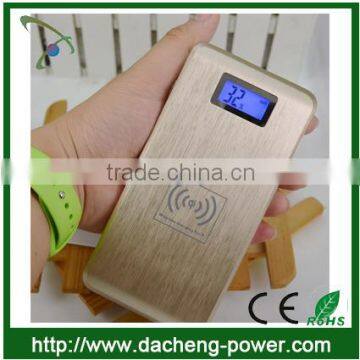 2 in 1 function 12000mAH wireless power bank chargers for smartphones