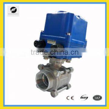 CTF series electric flange ball valve of casting SS for water treatment