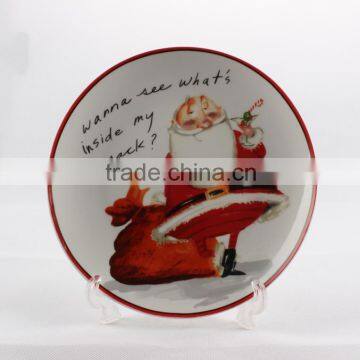 Christmas Decorative Porcelain ceramic dinner plate