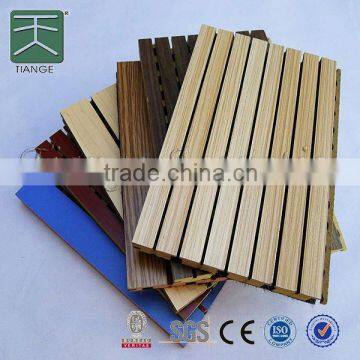 pvc groove panel passed CE SGS veneer 18mm 8 strips 7 grooves