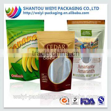 laminated aluminium foil heat seal resealable plastic bags for food