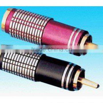 RCA PLUG brass material black and red color