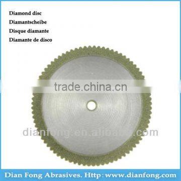 N22D20 22mm Flexible Miniature Solid Dental Edge Coated Diamond Disc Grinding Disk