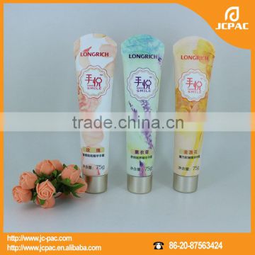 New design cosmetic tube for hand cream packaging with metal screw cap