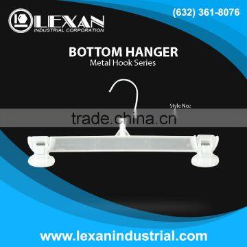 6012 - 12" Plastic Hanger with Metal Hook for Bottoms, Pants, Skirts, Shorts (Philippines)