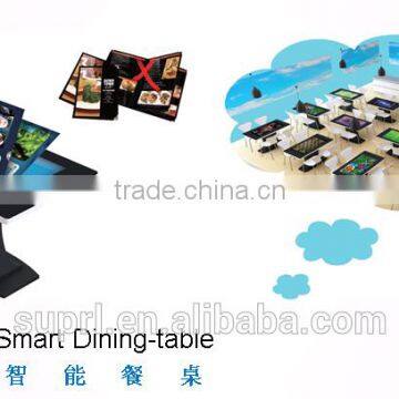 certified with CE, ISO, FCC advertisement and meetting display touch screen table