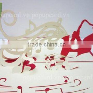 Clarinet Profesional 3d Greeting Pop up Card photo-3