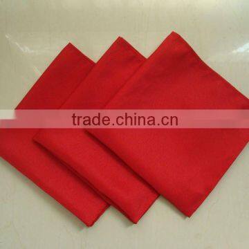 Cheap red polyester table napkin/dinner napkins