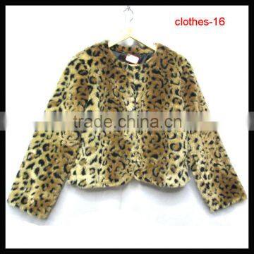 winter ladies leopard fur coat