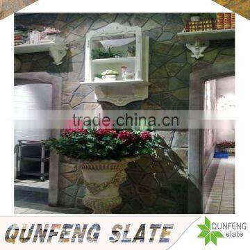 natural rusty slate interior wall stone decoration