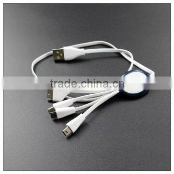 Wholesale factory price 4in1 USB cable portable with soft and environmental material                        
                                                Quality Choice