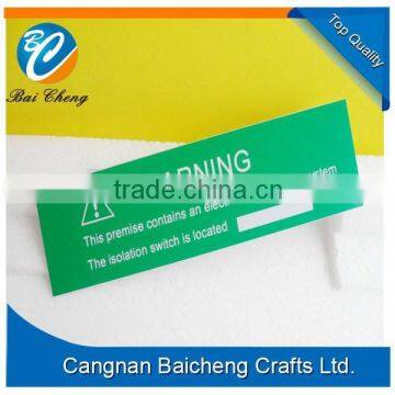 double color printed ABS tag/badge