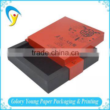 Custom Printed High Quality Wooden Rectangle Hat Box for Tea