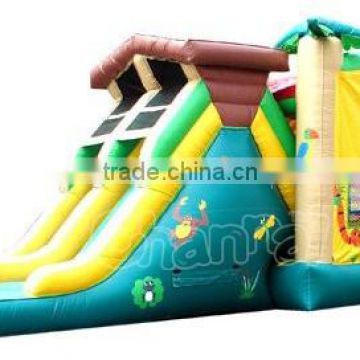 tree house inflatable bouncer slide combo for kids