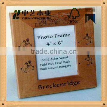 Wholesale Handmade high quality lovely wooden picture frame pine wood photo frame