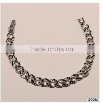 B0042-925 STERLING SILVER JEWELRY CZ AD FINE LIGHT CASUAL DESIGNER BRACELET12.50