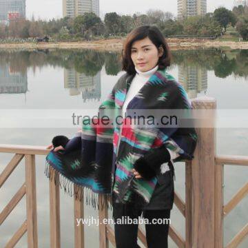 new design Hot selling factory direct sale branded cape shawl