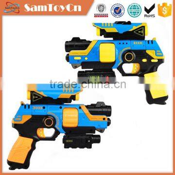 Infrared ray fighting kids plastic electric gun toy with light and sound