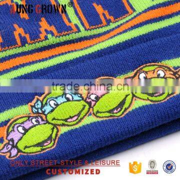 Jacquard Logo Winter 100 Acrylic Beanie Crochet Hats Pattern photo-5