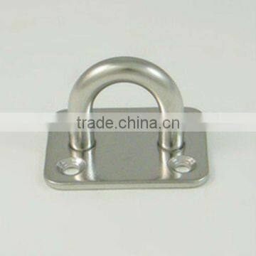 Stainless steel square pad eye