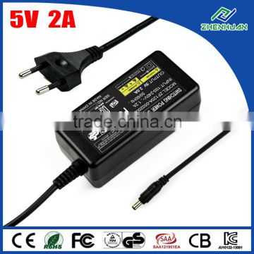 High quality laptop power adapter 5v 2.0a for cctv camera