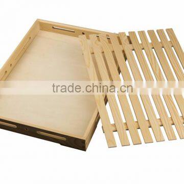 wooden bread tray bread display tray