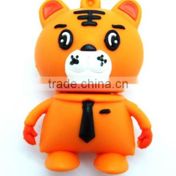 2015 wholesale newest China supplier OEM model Fantastic price alibaba gadget customized logo for pvc usb little tiger