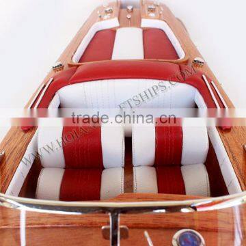 RIVA AQUARAMA WOODEN BOAT, WOOD CRAFTS OF VIETNAM - HANDMADE SHIP MODEL photo-4