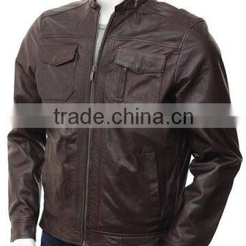 2014 new style Men's leather jacket