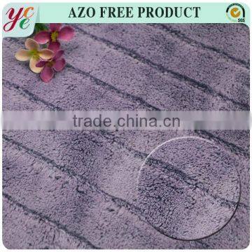 In stock high quality purple artificial fur fabric