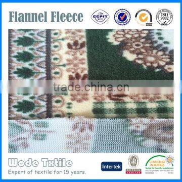 High quality Flannel Printed Fabric Fleece for Bed Sheet Designed From India