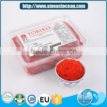 Wholesale seafood high quality frozen seasoned red flying fish roe