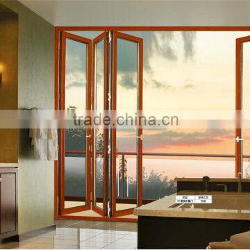 Balcony aluminium glass folding door