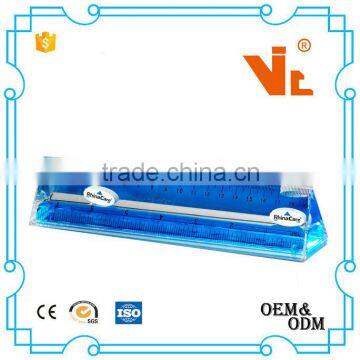 V-T037 Promotion Acrylic Custom 3D Floating Liquid triangle ruler