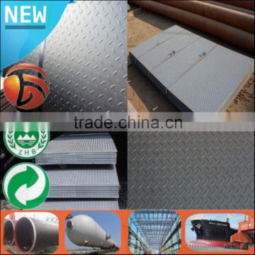 Checker Checkered steel plate 3.0mm thick carbon chequered tear drop steel plate S235JR mild steel plate