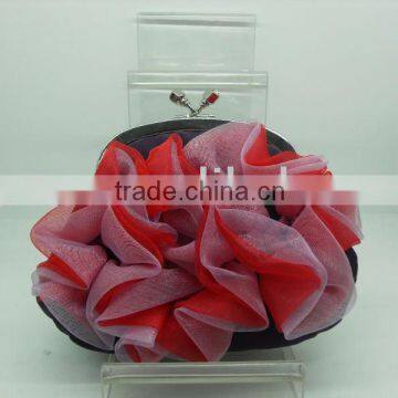 pretty chiffon clutch evening handbag