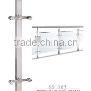 Glass fitttings home decoration stainless steel handrail