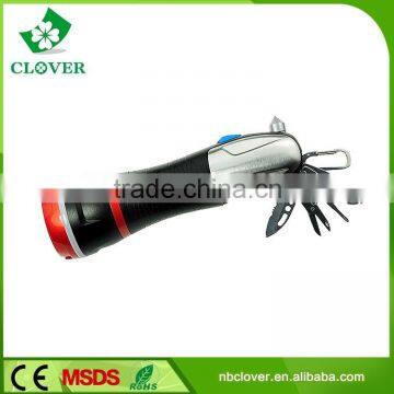 With emergency hammer 3W LED and 4 red LED powerful led flashlight