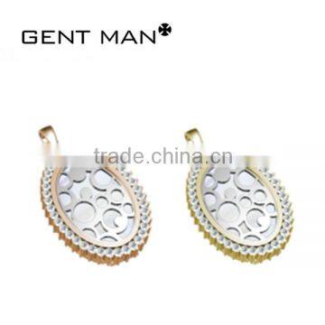 antique western style water drop shape 316L stainless steel pendant necklace