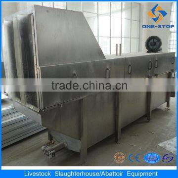 air-blowing poultry scalding equipment with hot water filled