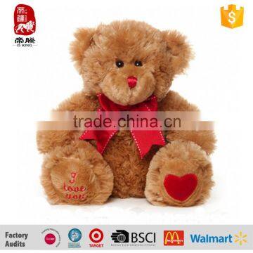 China Factory Romantic Heart Stuffed Toy Bear Plush Soft Teddy Bear