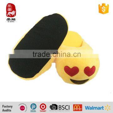 Women Gender and EVA Outsole Material Womens Girls Whats App Emoji Smiley Plush Slipper Quality Choice photo-4