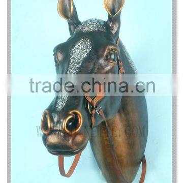 Life size Horse Head Display Wall Table with glass mosaic
