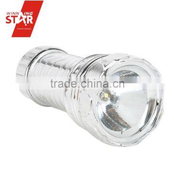 D Size 1 LED Torch Light Manufacturer with String-Gold&Silver