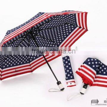 full print flag umbrella with fold function